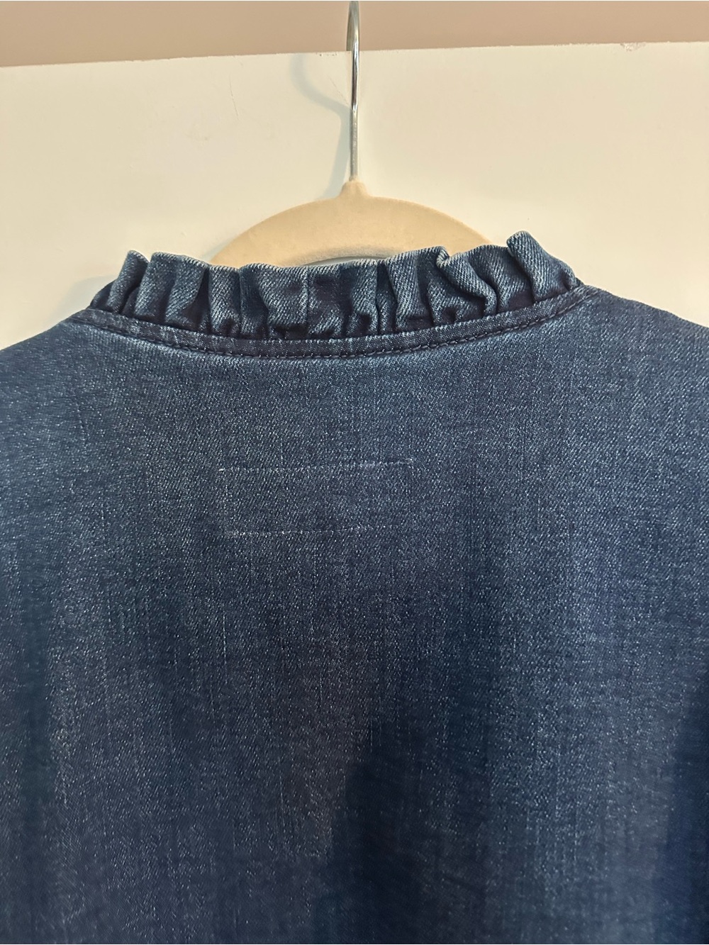 Draper James Ruffle-Trim Denim Jacket - Picture 3 of 4